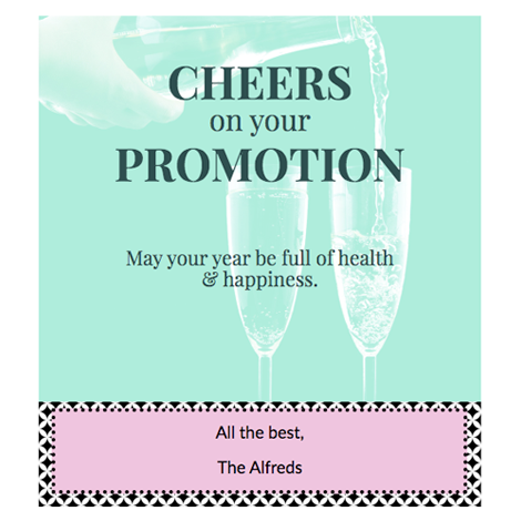 Cheers On Your Promotion eCard